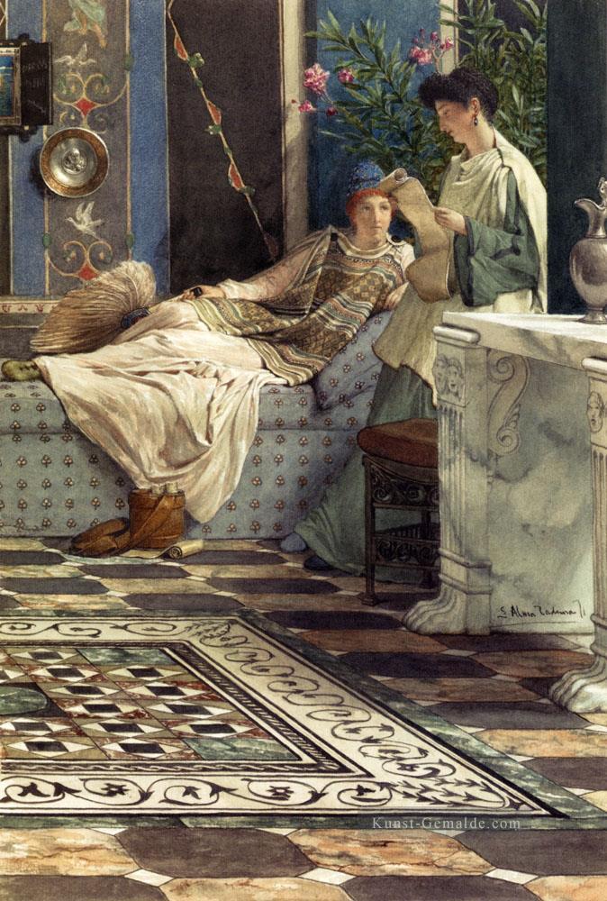 Sir Lawrence von einem abwesenden romantischen Sir Lawrence Alma Tadema Ölgemälde